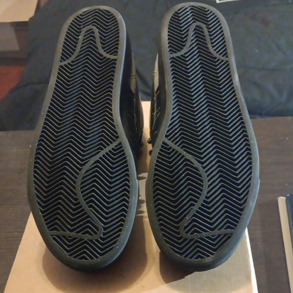 Nike SB Zoom Blazer Mid PRM Acclimate Cool Grey Yellow Strike Mens 9.5 Womens 11 - Picture 9 of 9